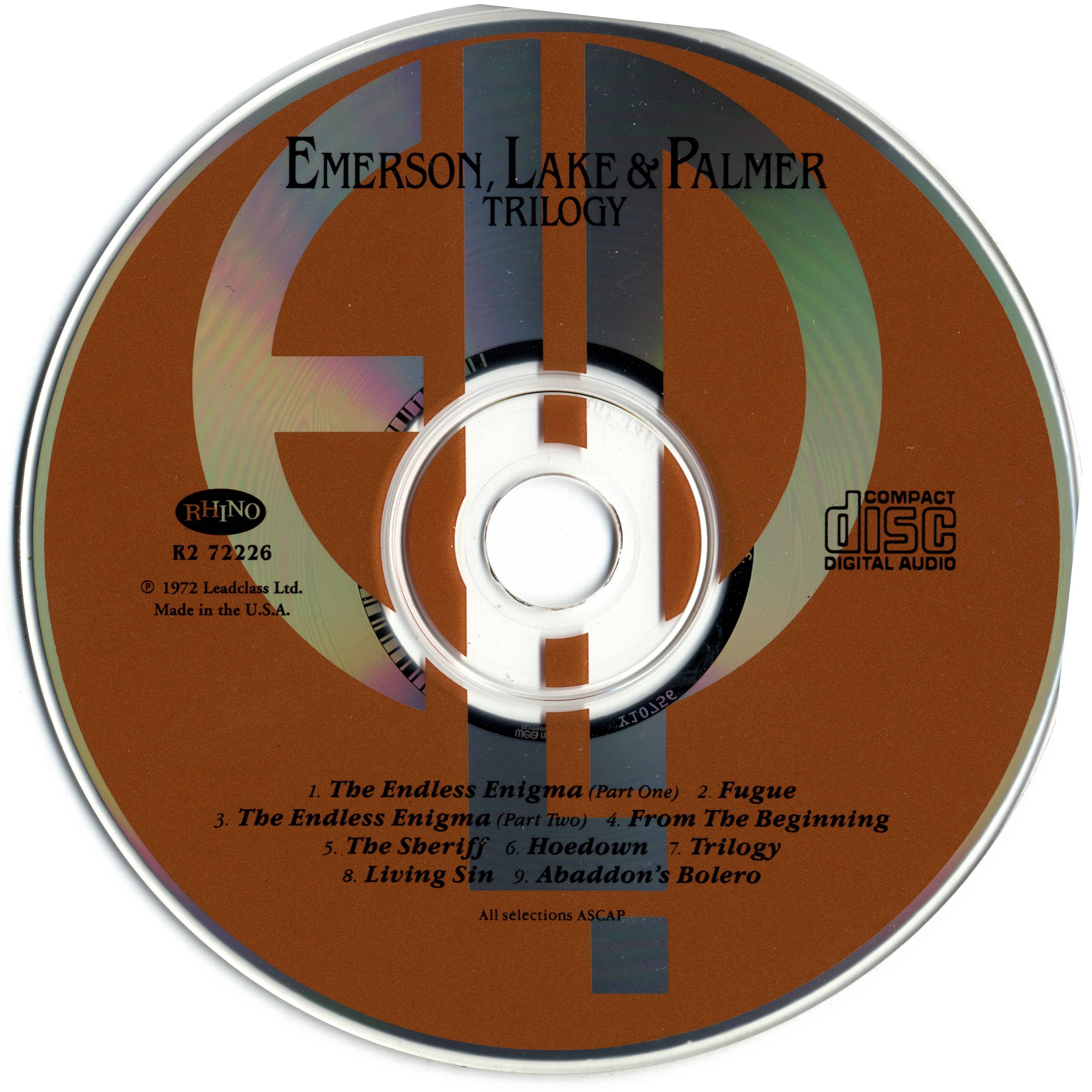 Emerson, Lake and Palmer Trilogy [cd usa]